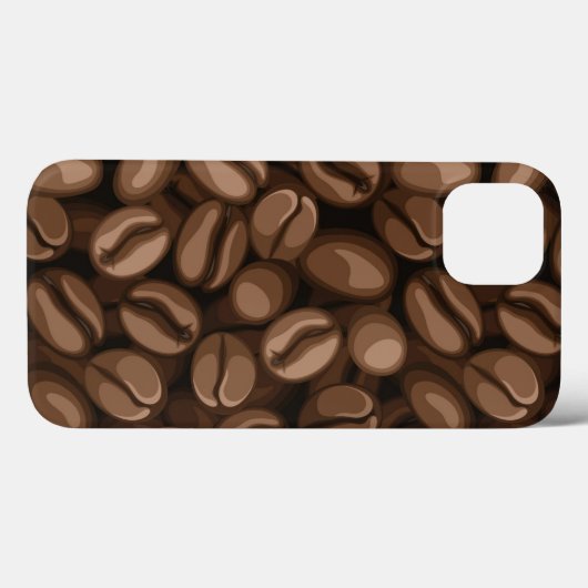 Coques Case-Mate iPhone Grains de café (Verso (horizontal))