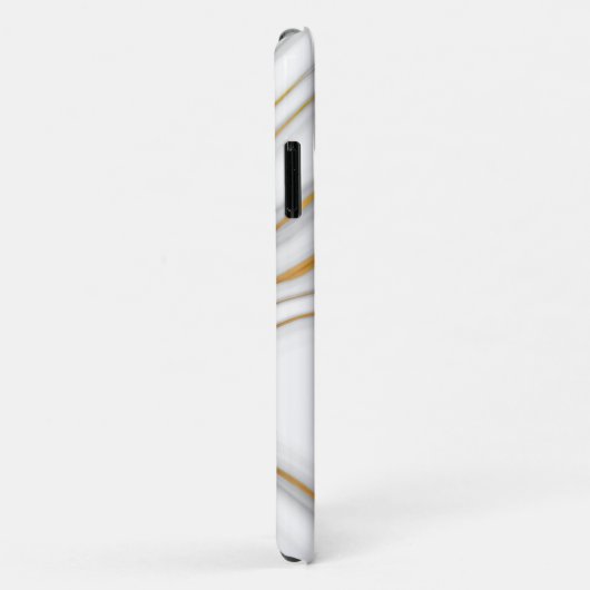 Coques Case-Mate iPhone Graisse Blanc Mable Et Gris Et Or (Dos/Droite)