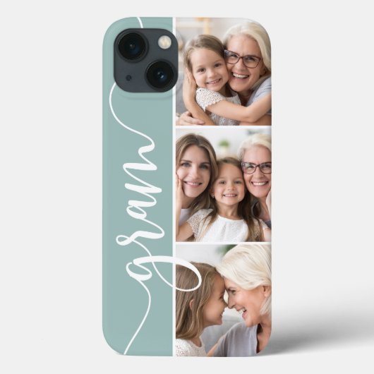 Coques Case-Mate iPhone Gram Script Grandma Photo Collage (Verso)