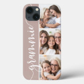 Coques Case-Mate iPhone Grammie Script Grandma Photo Collage (Verso)