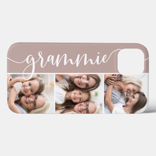 Coques Case-Mate iPhone Grammie Script Grandma Photo Collage (Verso (horizontal))
