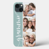 Coques Case-Mate iPhone Grammie Script Grandma Photo Collage (Verso)