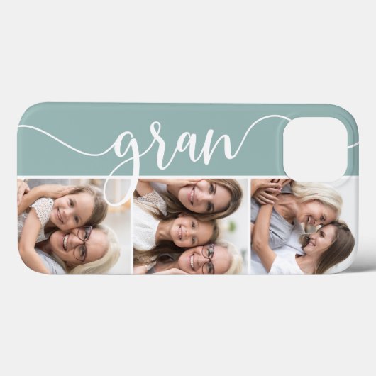 Coques Case-Mate iPhone Gran Script Grandma Photo Collage (Verso (horizontal))