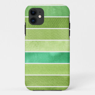 Coques Pour iPhone grand arrière - plan vert d'aquarelle - aquarelle