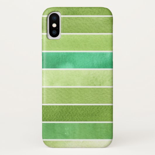 Coques Case-Mate iPhone grand arrière - plan vert d'aquarelle - aquarelle (Dos)