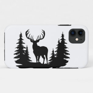 Case-Mate iPhone Case Grand cerf parmi les pins vecteur 