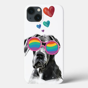 Case-Mate iPhone Case Grand chien Danse avec Coeurs Saint Valentin Jeu