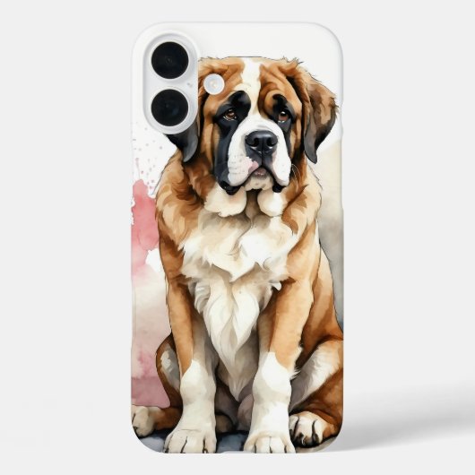 COQUES Case-Mate iPhone GRAND CHIEN DE COULEUR D'EAU SAINT BERNARD (Verso)