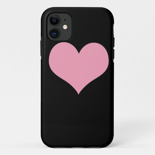Coques Case-Mate iPhone Grand Coeur d'amour rose (Dos)