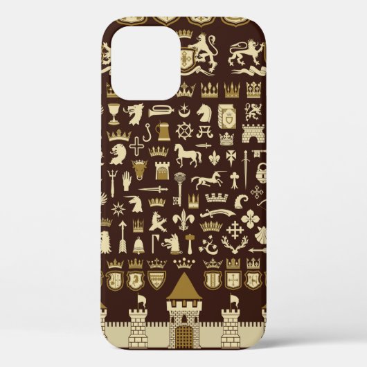 Coques Case-Mate iPhone Grand ensemble d'éléments héraldiques. (Verso)