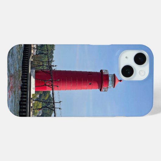 Coques Case-Mate iPhone Grand Haven Lighthouse (Verso (horizontal))