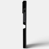 Coques Case-Mate iPhone Grand Initial | Typographie Moderne | Noir (Verso / Gauche)