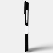 Coques Case-Mate iPhone Grand Initial | Typographie Moderne | Noir (Verso / Gauche)
