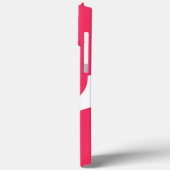 Coques Case-Mate iPhone Grand Initial | Typographie Moderne | Rose (Verso / Gauche)