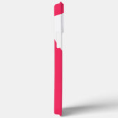 Coques Case-Mate iPhone Grand Initial | Typographie Moderne | Rose (Verso / Droite)
