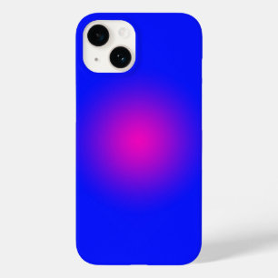 Coque Pour iPhone 14 Grand jour pour le bleu et la magenta