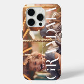 Coques Case-Mate iPhone Grand-mère | Chic Boho Letters & Photo (Verso)