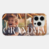 Coques Case-Mate iPhone Grand-mère | Chic Boho Letters & Photo (Verso (horizontal))