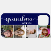 Coques Case-Mate iPhone Grand-mère Nous Vous Aimons Photo (Verso (horizontal))