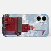 Coques Case-Mate iPhone Grand phare rouge dans le Michigan (Verso (horizontal))