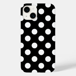 Coques Pour iPhone Grand Pois noir et blanc