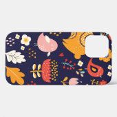 Coques Case-Mate iPhone Grand printemps Pâques collection de fleurs, feuil (Verso (horizontal))