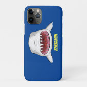 Coques Case-Mate iPhone Grand requin blanc moyen dessin animé (Dos)