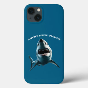 Case-Mate iPhone Case Grand requin blanc sous l'eau avec URM à bouche ou