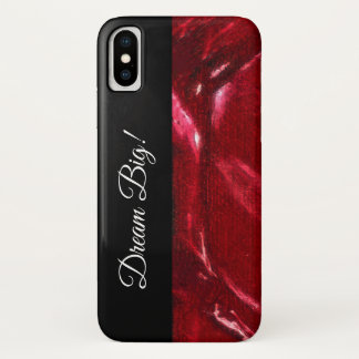 Coque Case-Mate Pour iPhone Grand rêveur ! Modèle rouge et noir de typographie