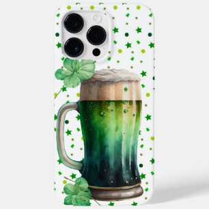 COQUE POUR POUR iPhone 14 PRO MAX GRANDE BIÈRE VERTE IRLANDAISE EN COULEUR D'EAU