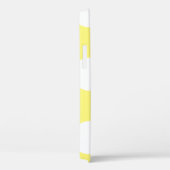 Coques Case-Mate iPhone Grande caisse jaune et blanche de téléphone de (Verso / Droite)