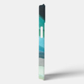 Coques Case-Mate iPhone Grande feuille bleue I (Verso / Droite)