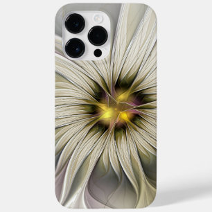 Coque Pour Pour iPhone 14 Pro Max Grande Fleur d'ivoire, Abstrait Art Fractal Modern