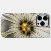 Coques Case-Mate iPhone Grande Fleur d'ivoire, Abstrait Art Fractal Modern (Verso (horizontal))