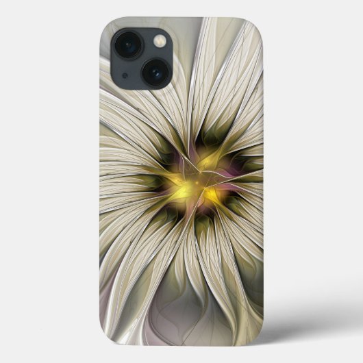 Coques Case-Mate iPhone Grande fleur d'ivoire, art fractal moderne abstrai (Verso)