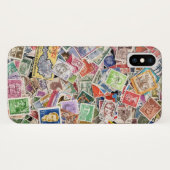Coques Case-Mate iPhone Grande pile de timbres-poste (Dos (Horizontal))