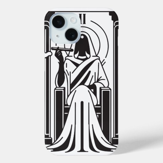 Coques Case-Mate iPhone Grande Prêtresse du Tarot Fumant de l'Herbe Occult (Verso)