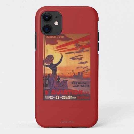 Coques Case-Mate iPhone Grande semaine d'aviation - affiche de ondulation (Dos)