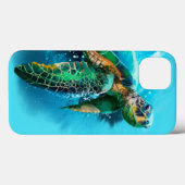 Coques Case-Mate iPhone Grande tortue de mer (Verso (horizontal))