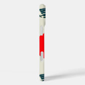 Coques Case-Mate iPhone GRANDE VAGUE ET ROUGE SOLEIL Bleu Blanc Nautique (Verso / Droite)