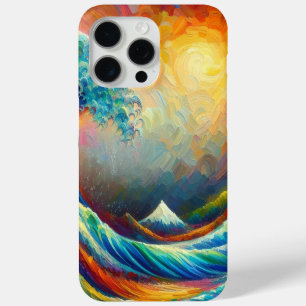 Coque iPhone 15 Pro Max Grande vague, vague au large de Kanagawa v4