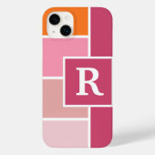 Coques Case-Mate iPhone Grandes bandes Feminine avec Monogramme (Verso)