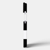 Coques Case-Mate iPhone Grandes bandes noires et blanches (Verso / Gauche)