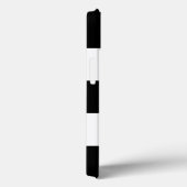 Coques Case-Mate iPhone Grandes bandes noires et blanches (Verso / Droite)