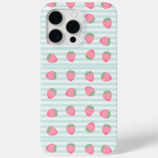 Coques Case-Mate iPhone Grandes fraises roses (Verso)