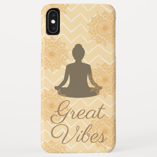 Coques Case-Mate iPhone Grandes Vibes Assis Lotus Pose (Dos)
