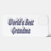 Coques Case-Mate iPhone Grandma gray typography (Verso (horizontal))