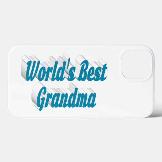 Coques Case-Mate iPhone Grandma sky blue typography (Verso (horizontal))