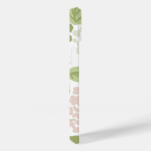 Coques Case-Mate iPhone Grandmillenial joli preppy hydrangea floral (Verso / Droite)