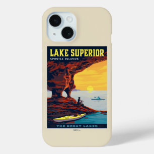 Coque Pour iPhone 15 Grands Lacs   Lac Supérieur